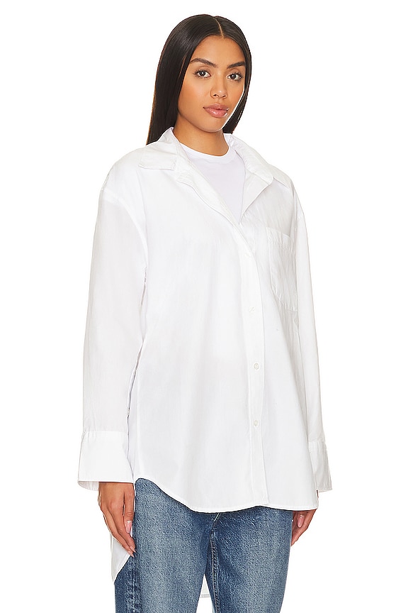 view 2 of 4 Cocoon Shirt in Optic White