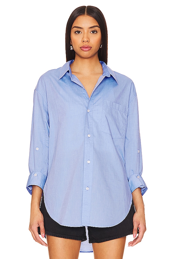 view 2 of 5 CAMISA KAYLA in Blue End On End