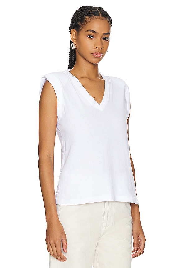 view 2 of 4 МАЙКА С ПОДВЕРНУТЫМИ РУКАВАМИ EDITH in White