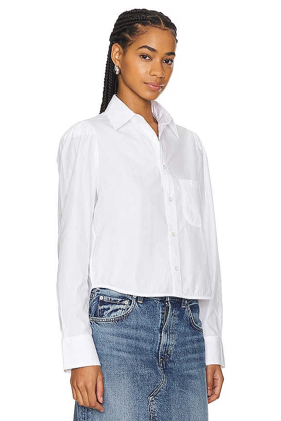 view 2 of 4 CAMISA RECORTADA NIA in Optic White
