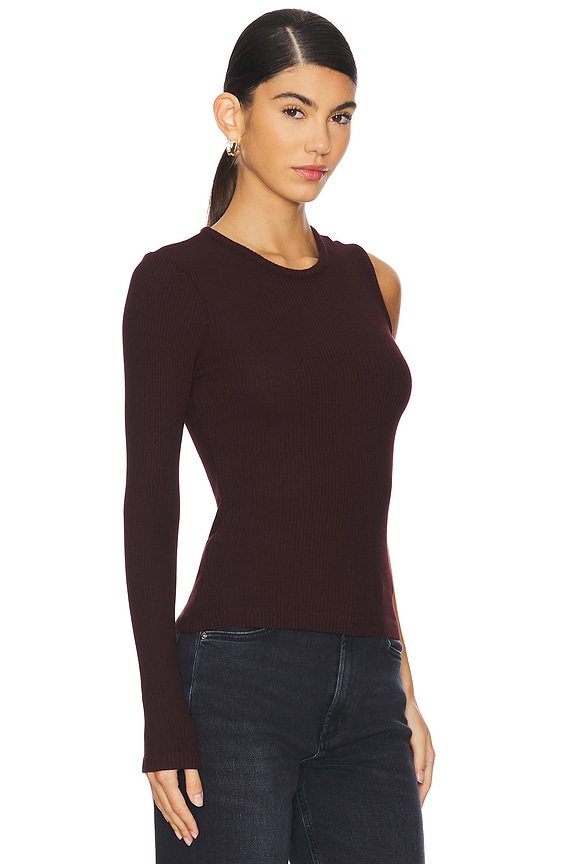 view 2 of 5 Fellina One Sleeve in Burgundy