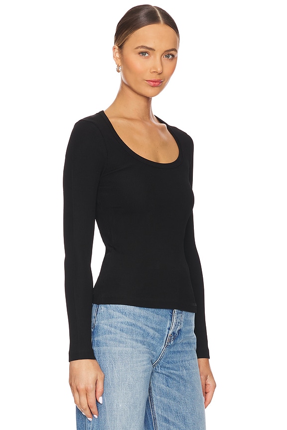 view 2 of 4 Rumi Scoop Neck in Black
