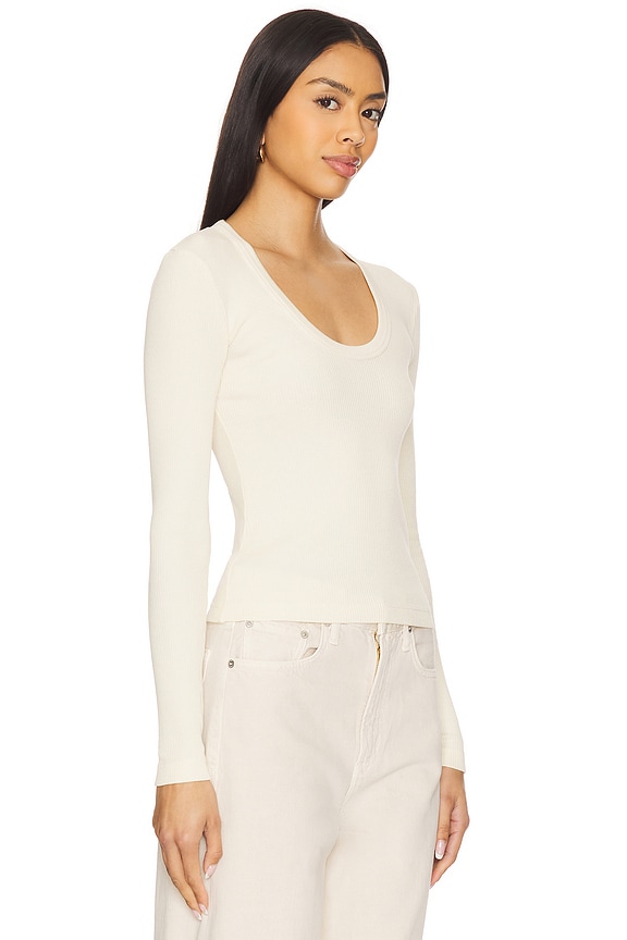 view 2 of 4 Mara U-neck Top in Dune