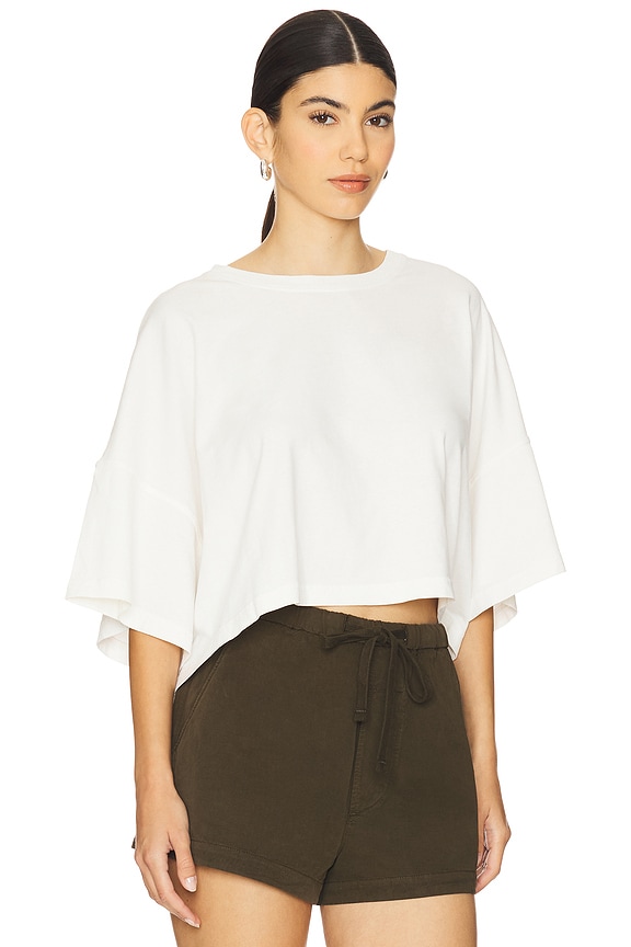 view 2 of 4 Crop Cape Tee in Pashmina