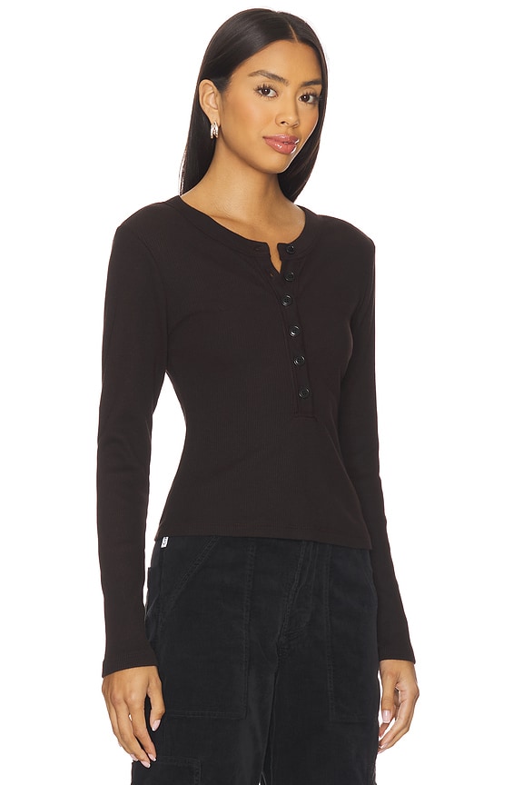 view 2 of 4 Varra Henley in Chocolate