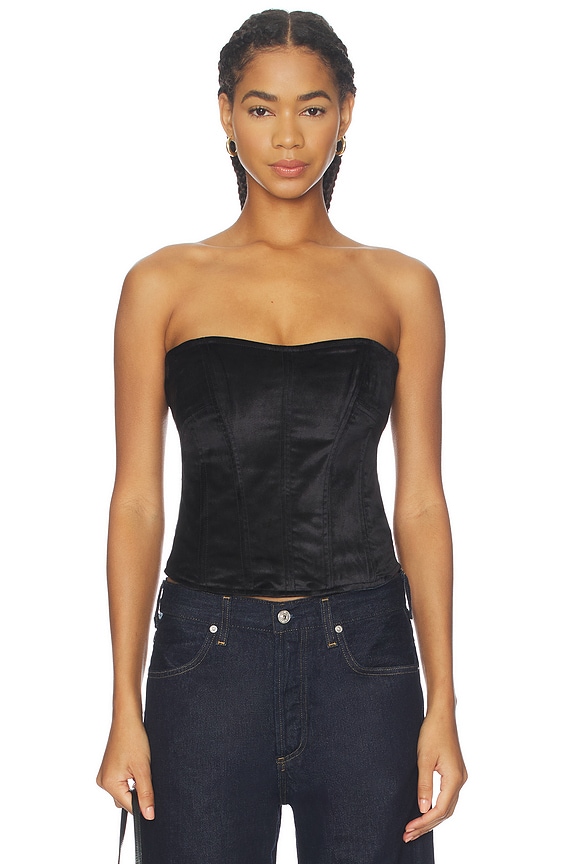 view 2 of 5 Darya Corset Top in Black