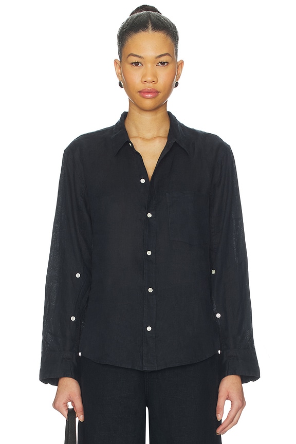 view 2 of 5 Kayla Shrunken Shirt in True Navy