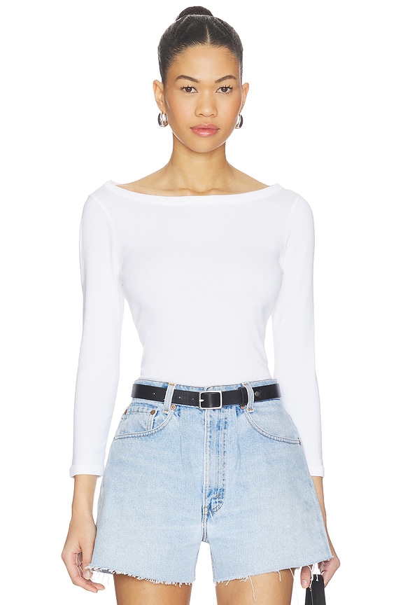 view 1 of 4 CAMISETA BOAT in White