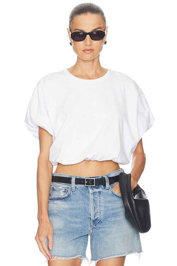 view 1 of 4 Gia Bubble Tee in Soft White