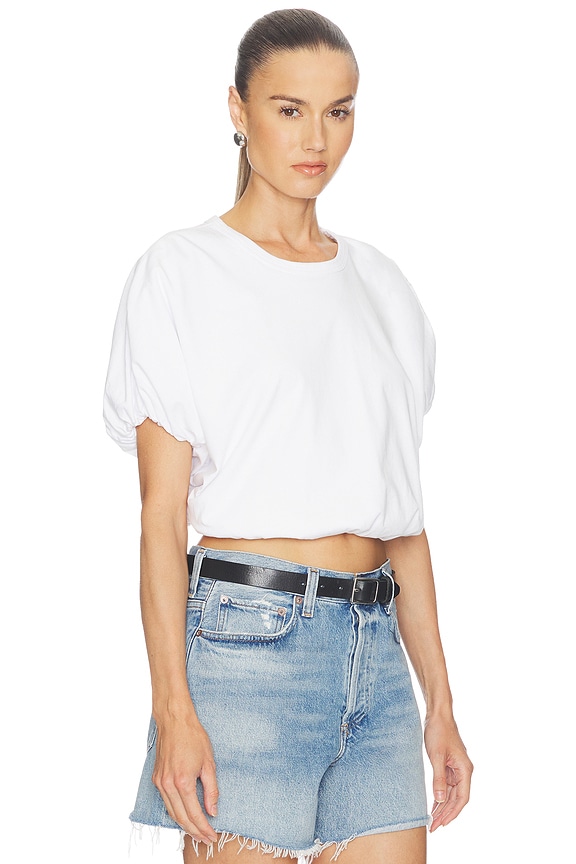 view 2 of 4 Gia Bubble Tee in Soft White