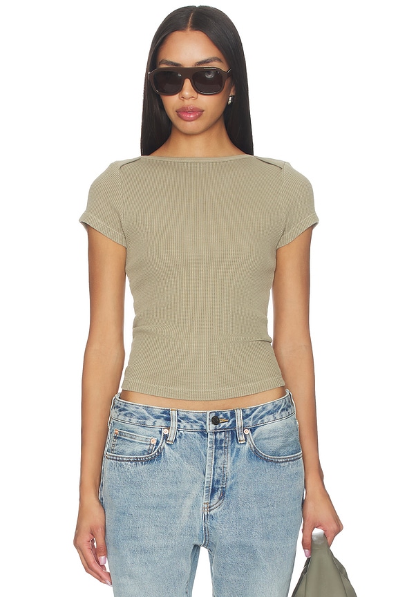 view 1 of 4 T-SHIRT BABY WAFFLE in Bezal