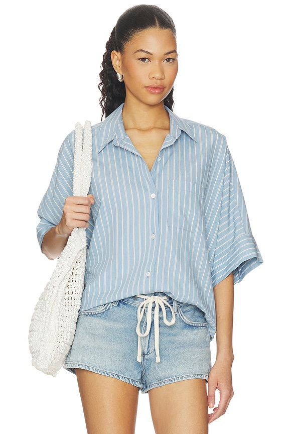 view 1 of 5 CAMISA CLAIRE in Capri Stripe
