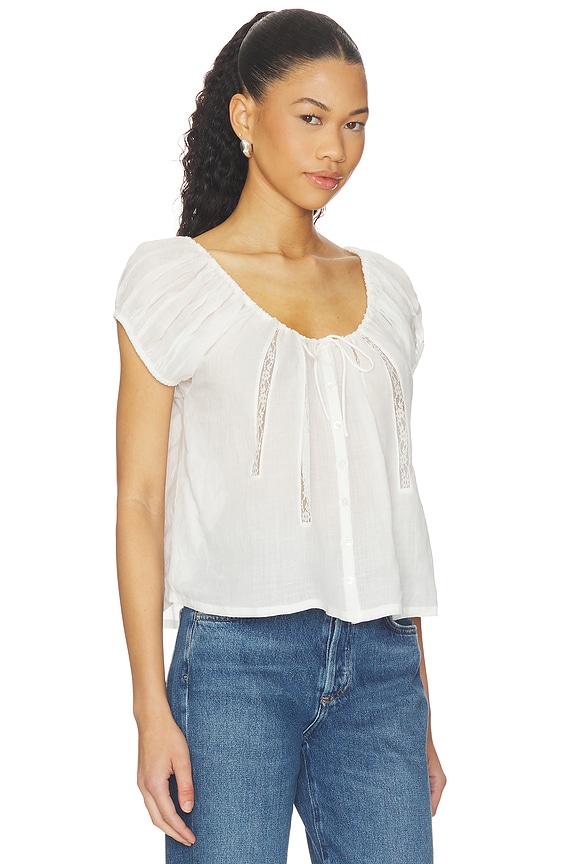 view 2 of 4 Taten Top in White