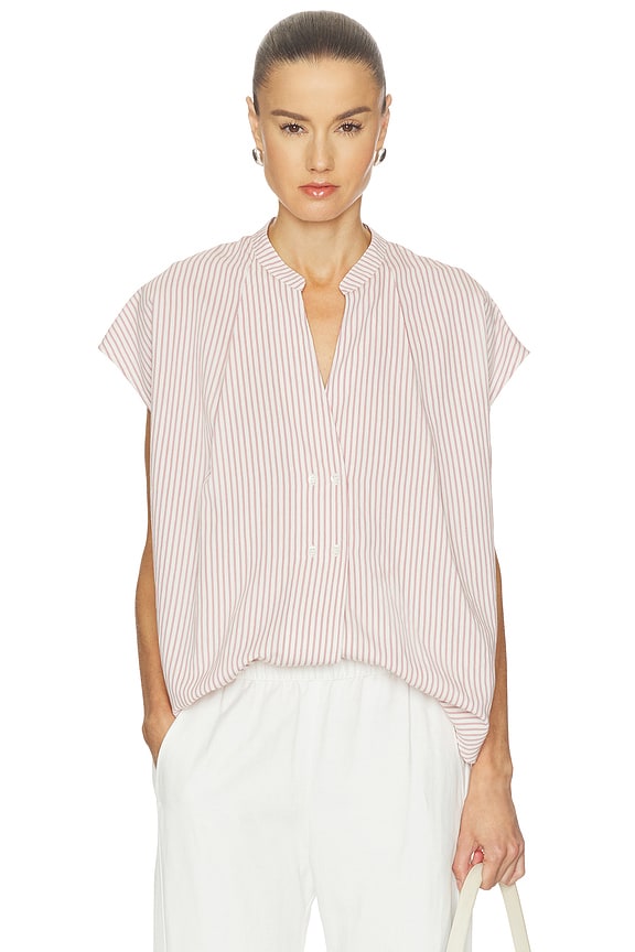 view 1 of 5 Penelope Blouse in Raspberry Stripe