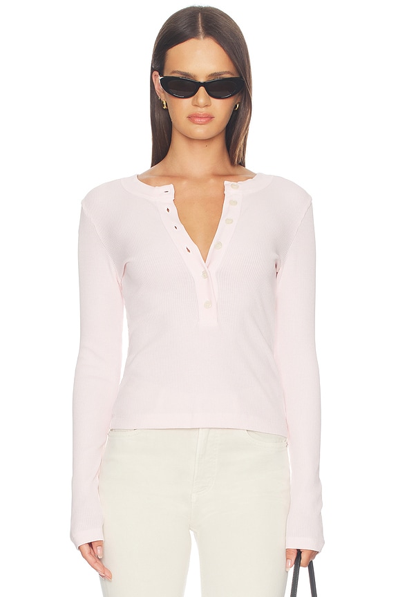 view 1 of 4 Varra Henley in Pink Peppercorn