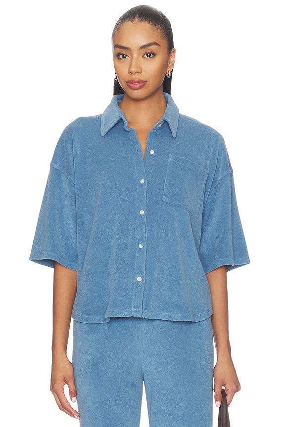 view 1 of 5 Francis Knit Shirt in Oceanic