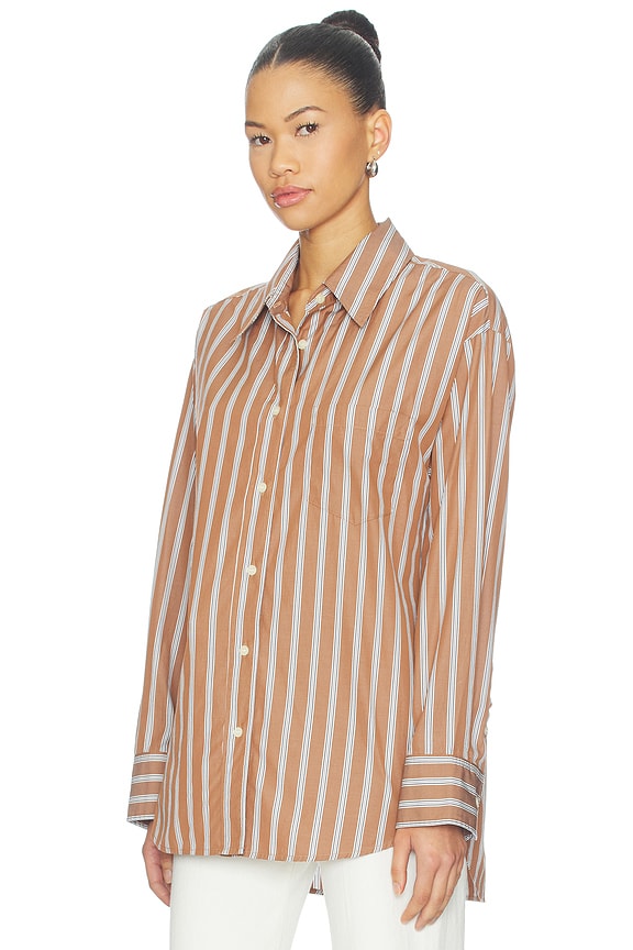 view 2 of 5 CHEMISE THEA in Copper Stripe