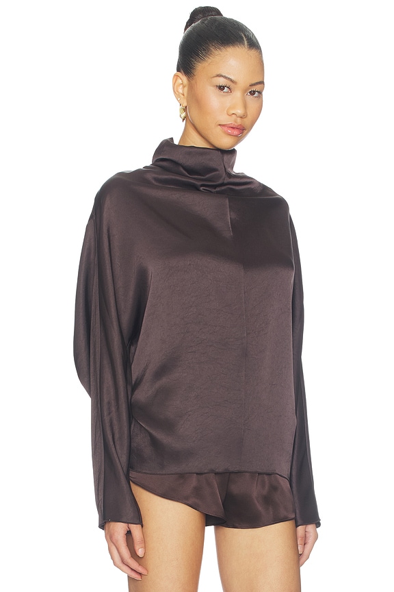 view 2 of 4 TOP BLUSA ILARIA in Espresso