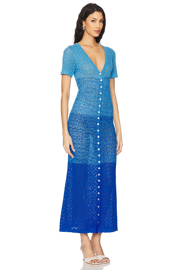 view 2 of 3 VESTIDO MANGA CORTA ALEXANDRA in Blue