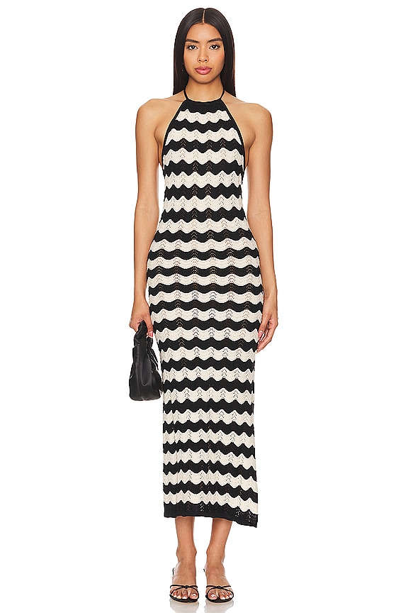 view 2 of 5 ROBE CORNELIA in Black & Stripes