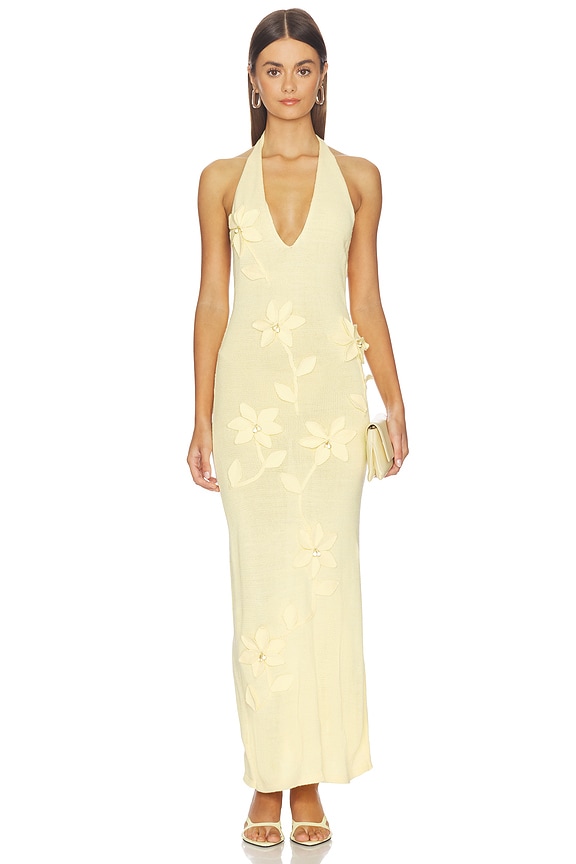 view 2 of 5 UCHI 미디 원피스 in Yellow