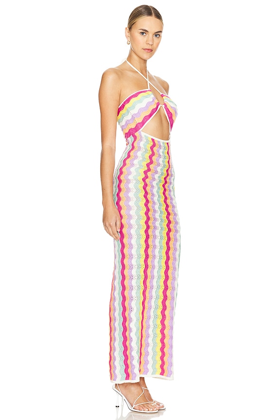 view 2 of 3 МИДИ ПЛАТЬЕ С ВЫШИВКОЙ КРОШЁ POPPY in Multicolor