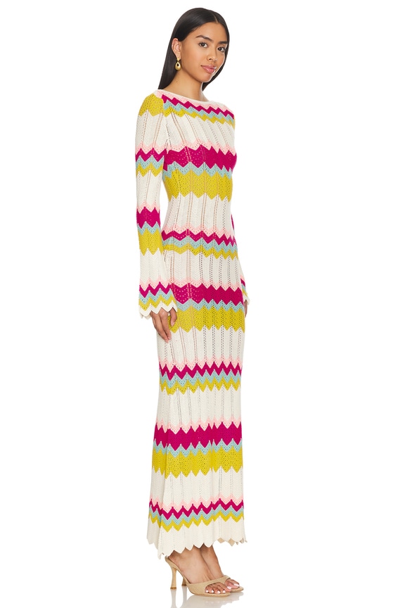 view 2 of 3 ВЯЗАНОЕ МАКСИ ПЛАТЬЕ PIPER in Multicolor