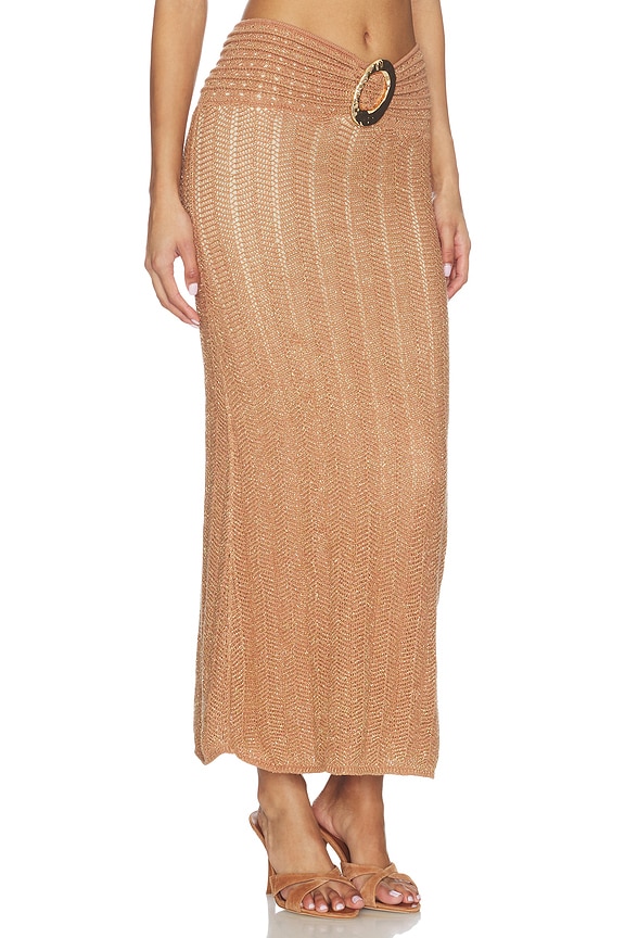 view 2 of 6 FALDA MAXI LULI in Caramel