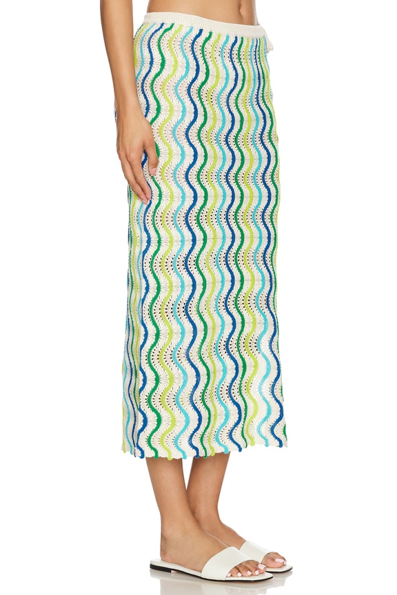 view 2 of 5 FALDA DE PUNTO JADE in Multicolor