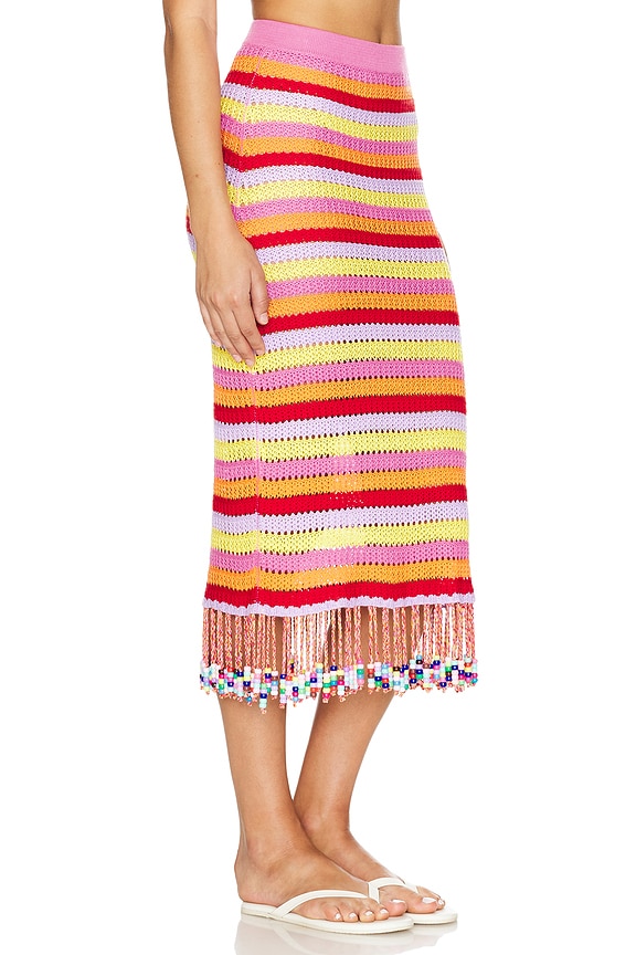 view 2 of 5 Sally Multicolor Midi Skirt in Multicolor