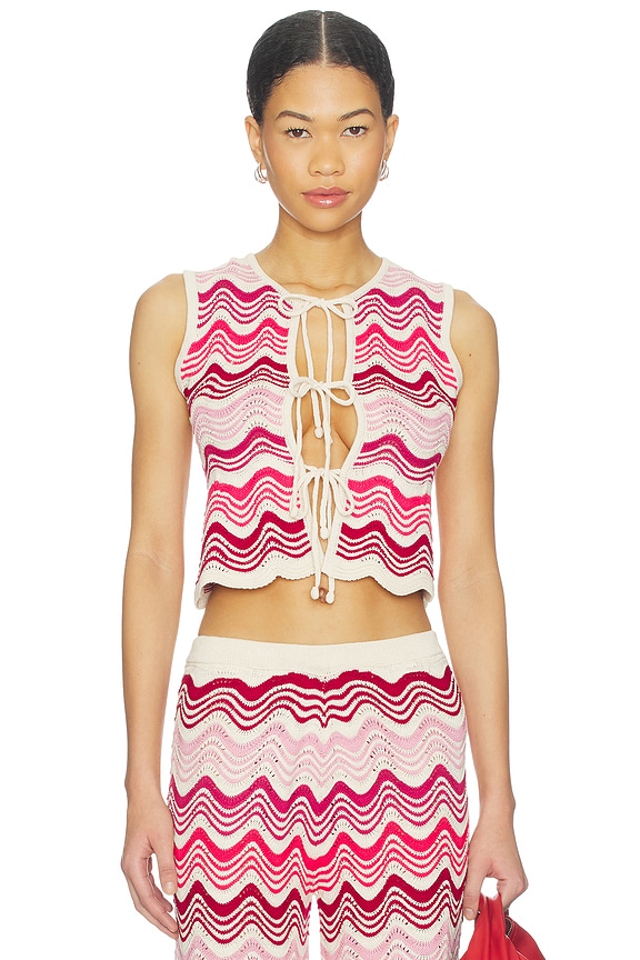 view 1 of 4 Kari Top in Pink