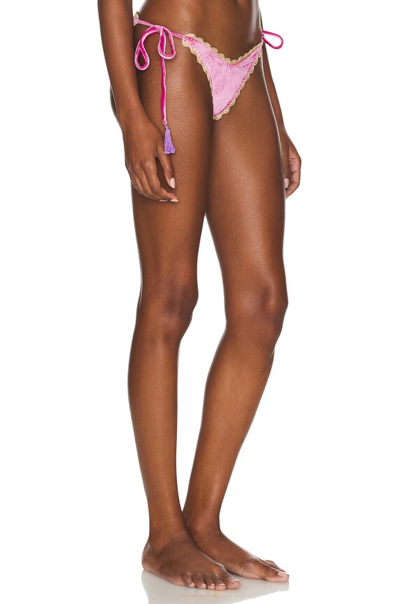 view 2 of 4 BAS DE MAILLOT DE BAIN LIA in Pink Velvet