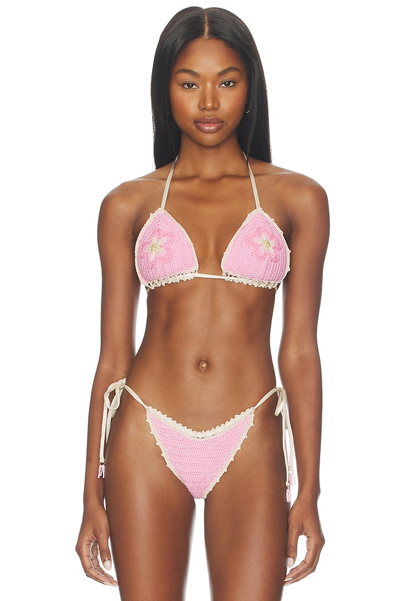 view 1 of 5 Trinidad Flower Top in Pink