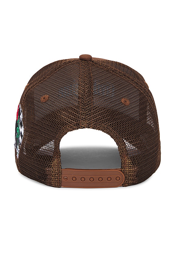 view 2 of 3 Trucker Hat in Brown & Black