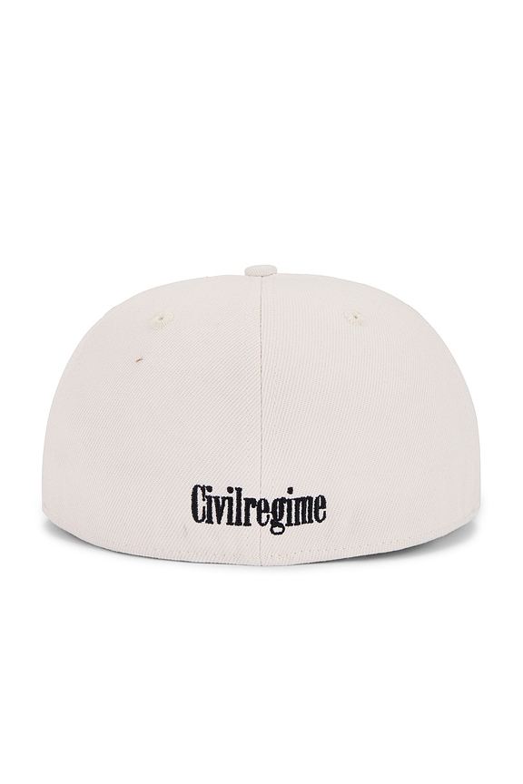 view 2 of 2 Flaming Rose Fitted Cap in Butter & Maroon