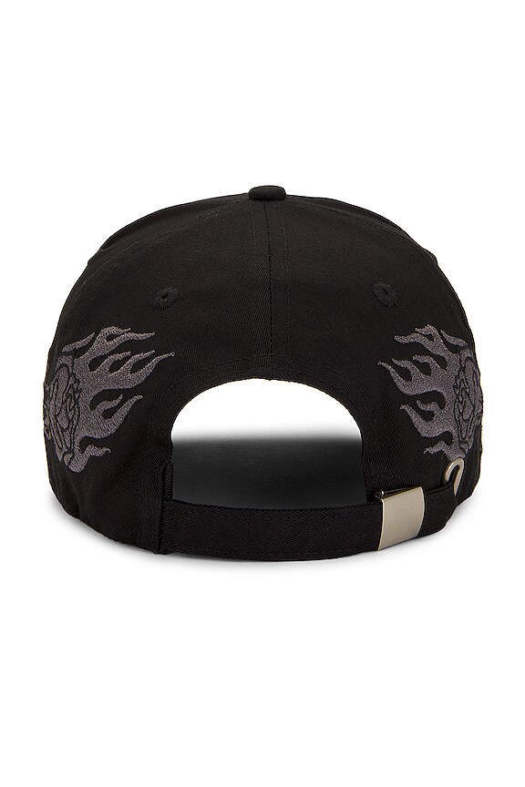 view 2 of 4 Bloom With Us Strapback Hat in Black & Maroon