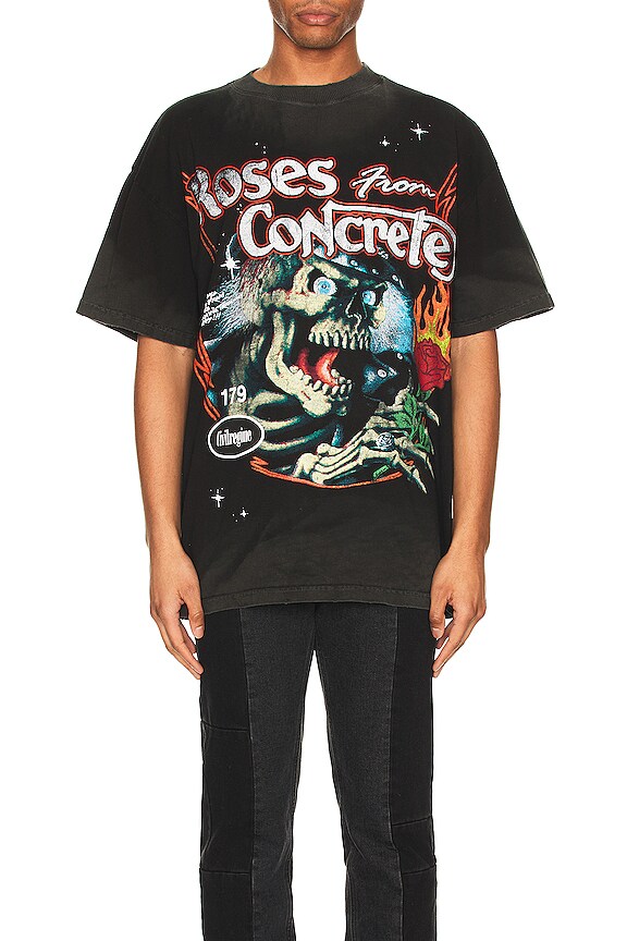 view 3 of 4 Roses Don't Die Tee in Vintage Black
