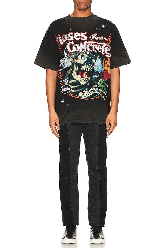 view 4 of 4 Roses Don't Die Tee in Vintage Black