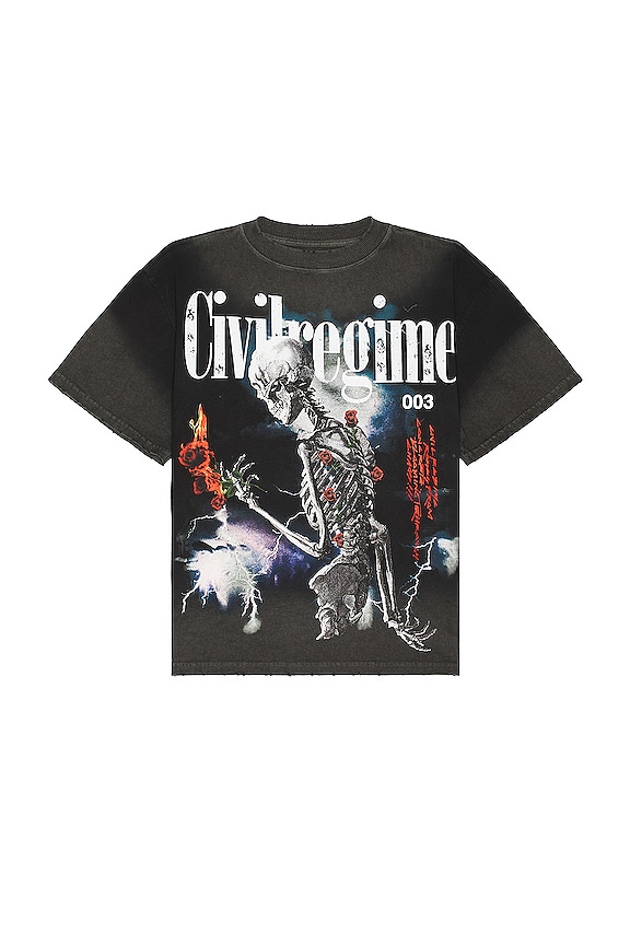 Civil Regime Reap in The Storm Tee in Vintage Black | REVOLVE