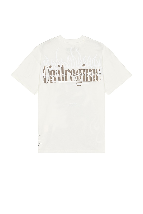 view 2 of 3 Reaper V4 American Classic Oversized Tee in Butter