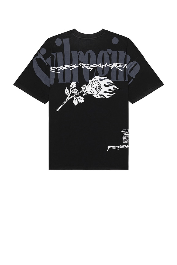 view 2 of 3 Feeling Grim V2 American Classic Oversized Tee in Vintage Black