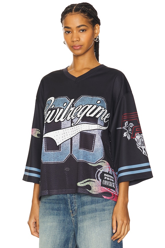 view 2 of 4 Football Jersey in Black