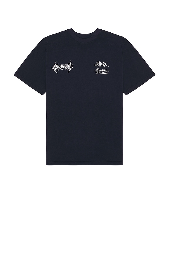 view 2 of 3 Watch Us Burn Oversized Tee in Future Dusk