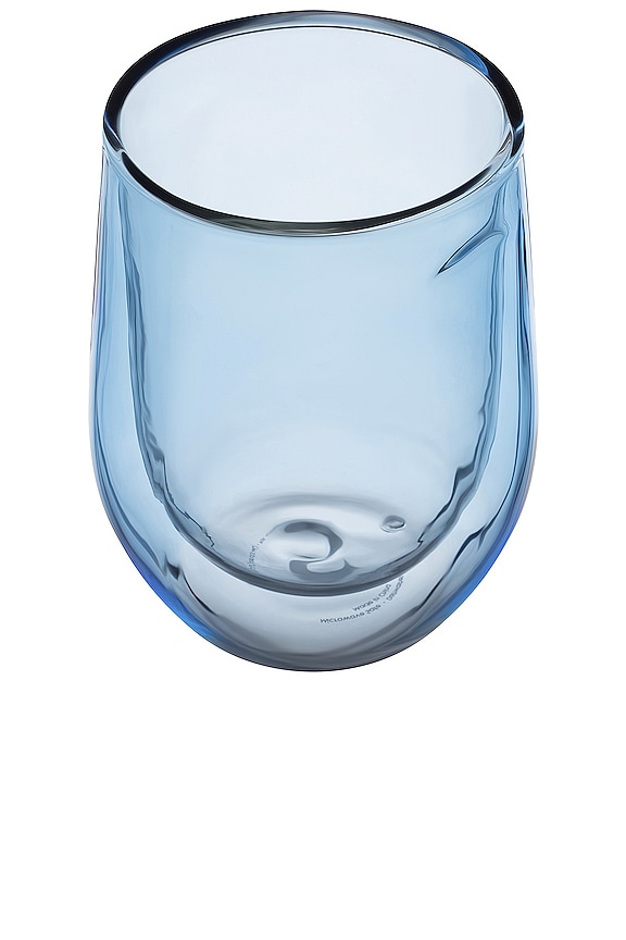 view 2 of 3 Glass Stemless Cup Double Pack in Ice Blue