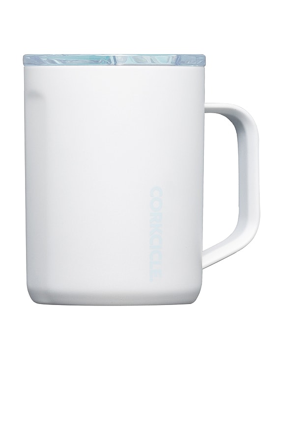 view 2 of 3 Pure Taste Mug in Ceramic White & Powder Blue