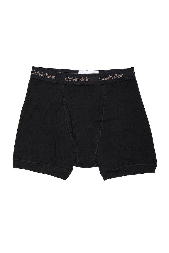 view 2 of 2 PAQUETE DE 3 BÓXERS CLÁSICOS DE ALGODÓN in Black