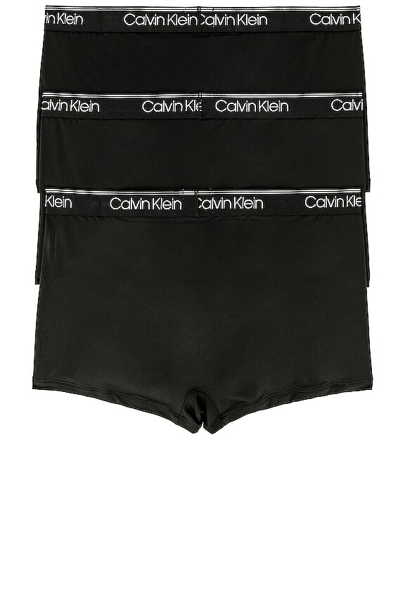 view 2 of 2 Calvin Klein Low Rise Trunk 3 Piece Set in Black