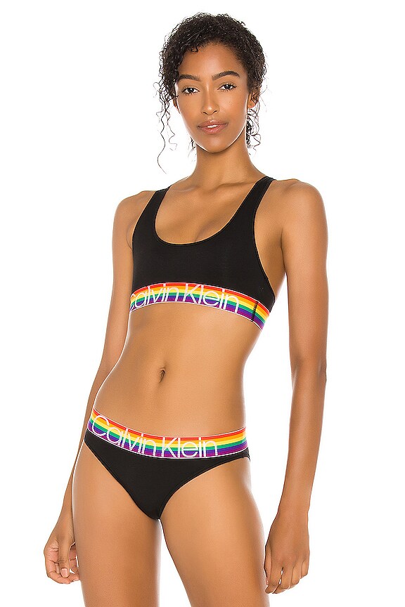 view 1 of 4 Modern Cotton Pride Unlined Bra in Black