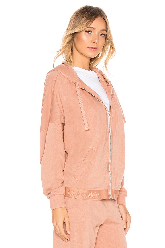 view 2 of 4 SWEAT À CAPUCHE À GLISSIÈRE TONAL LOGO in Unity