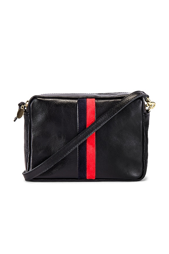 view 1 of 5 Midi Sac Crossbody in Black Rustic & Navy & Red